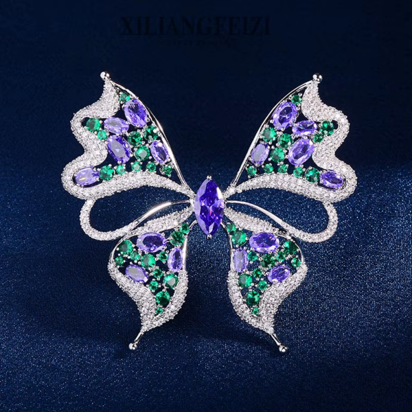 Брошь Violet Butterfly из серии Purple Garden