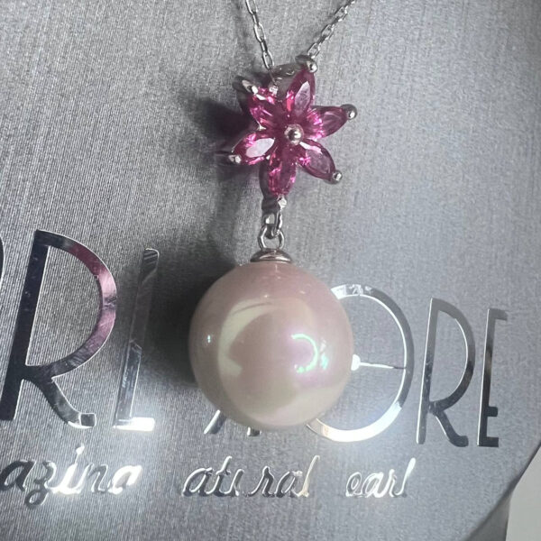 Серьги Pearl Germini с бледно розовыми Shell Pearl