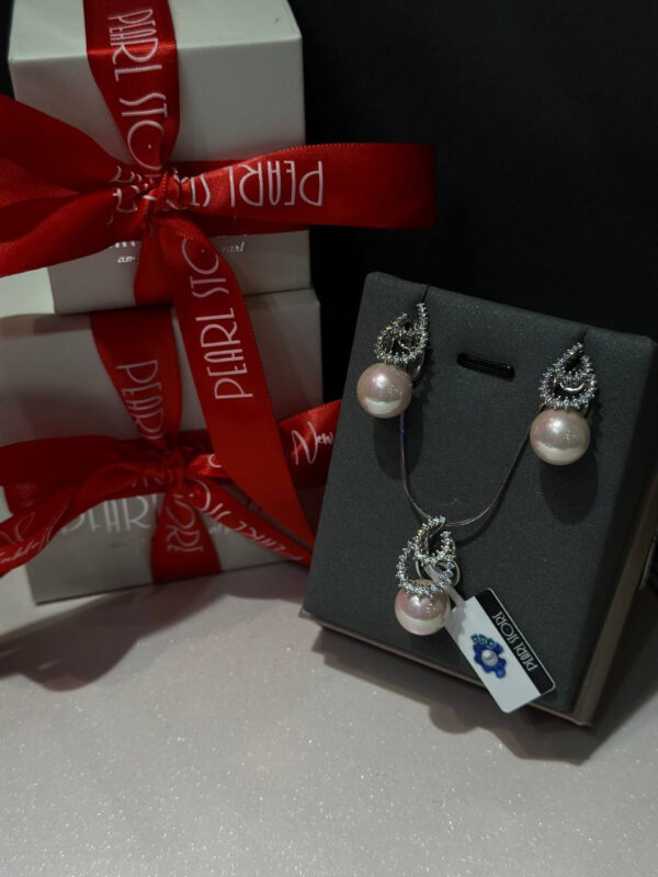 Серьги с Гарнитур Paradise fruits с лавандовым Shell Pearl