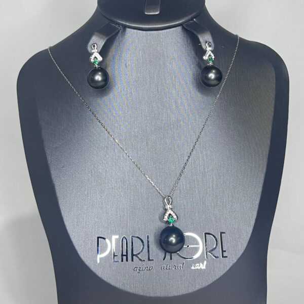Подвеска и серьги Pearly Gates с темным Shell Pearl