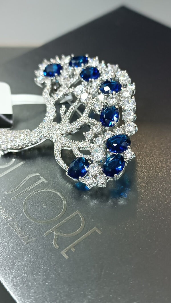 Брошь Sapphire tree