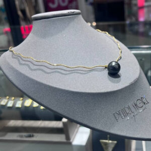 Колье Only You с черным Shell Pearl - золото Vermeil
